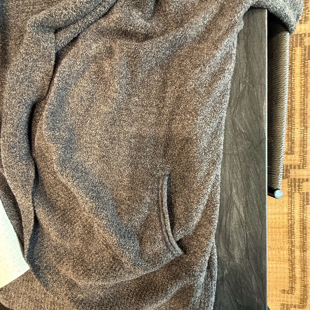 Barefoot Dreams Cozychic Lite Charcoal Open Front Cardigan - Picture 7 of 9